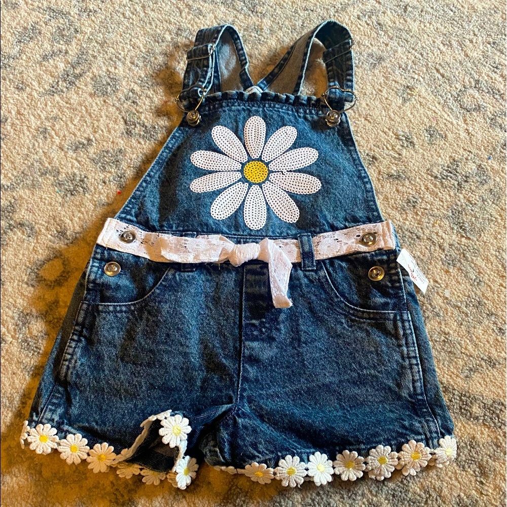 Girls overall shorts